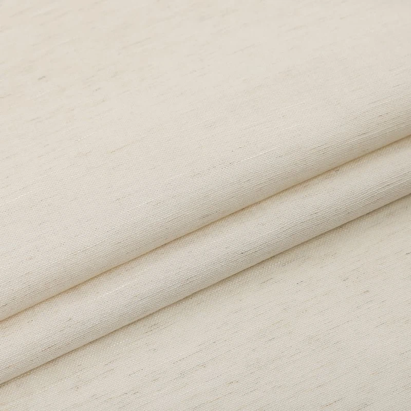 White Linen Blend Fabric